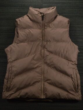 Tentree Cloud Shell Brown Puffer Vest Size M
